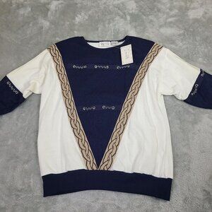 Bonnie & Bill By Holly Sweater‎ Womens Size Medium Blouse Retro VTG NWT
